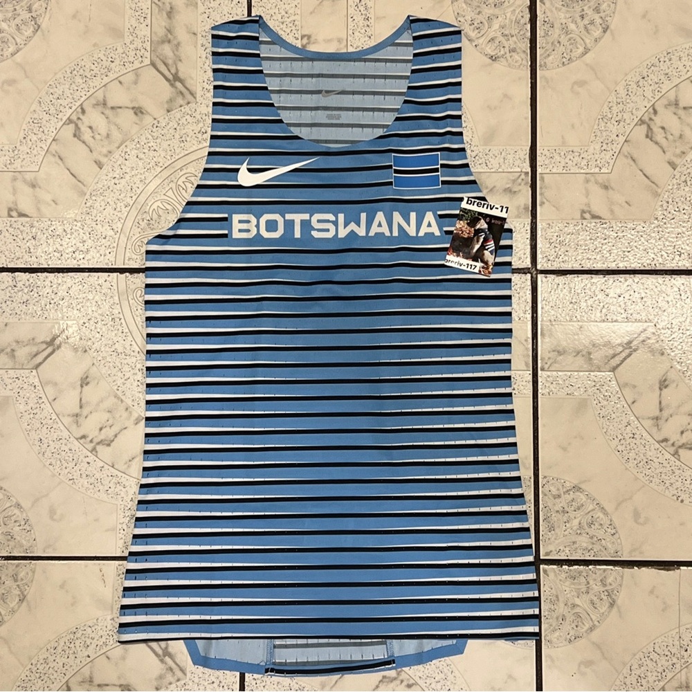 New Nike Pro Elite Team Botswana Aeroswift Running Singlet Men’s Size S CI5897